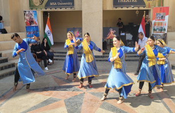 Glimpses of India Day cultural event at MSA University, Cairo on 19 October